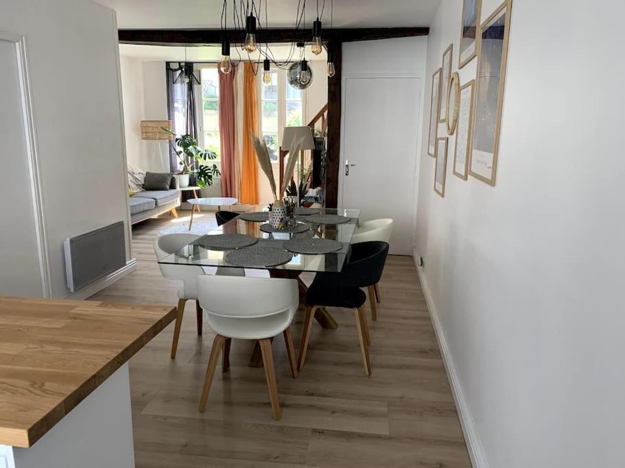 Superbe Duplex Centre-Ville Avec Parking Gratuit Auxerre Luaran gambar